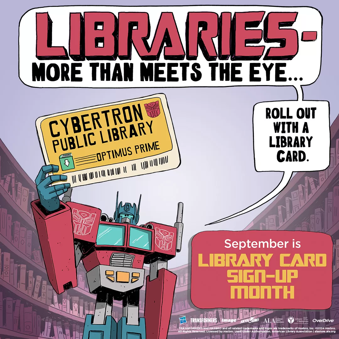 Photo for Autobots, roll out&hellip;to the library!